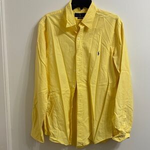 Polo by Ralph Lauren Men's Bright Yellow Button Down Shirt